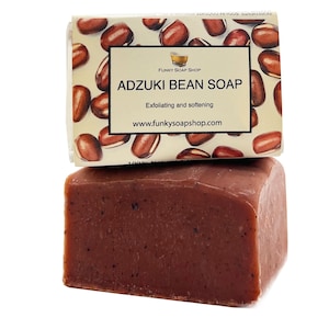 Adzuki Bean Exfoliating Soap Bar,  100% Natural Handmade, 30g