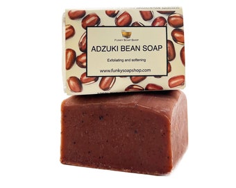 Adzuki Bean Exfoliating Soap Bar,  100% Natural Handmade, 30g