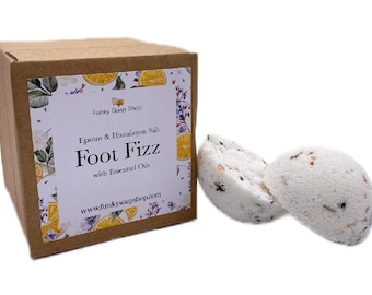 Foot Fizz, Epsom & Himalayan Salt soak infused with essential oils