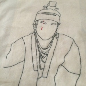 Agust D Daechwita double sided tote bag
