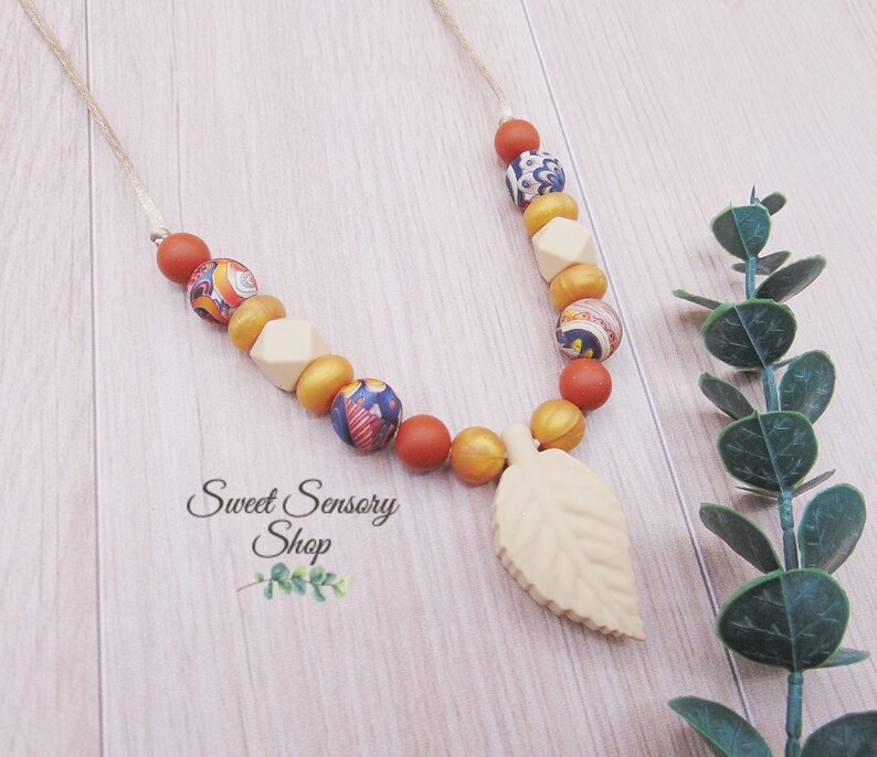 Breastfeeding Necklace Nursing Necklace Silicone New Mom Gift Baby Shower Gift Breastfeeding Jewelry Breastfeeding Gift image 5