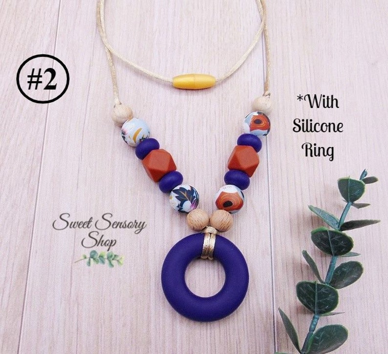 Breastfeeding Necklace Nursing Necklace Silicone New Mom Gift Baby Shower Gift Breastfeeding Jewelry Breastfeeding Gift Necklace #2