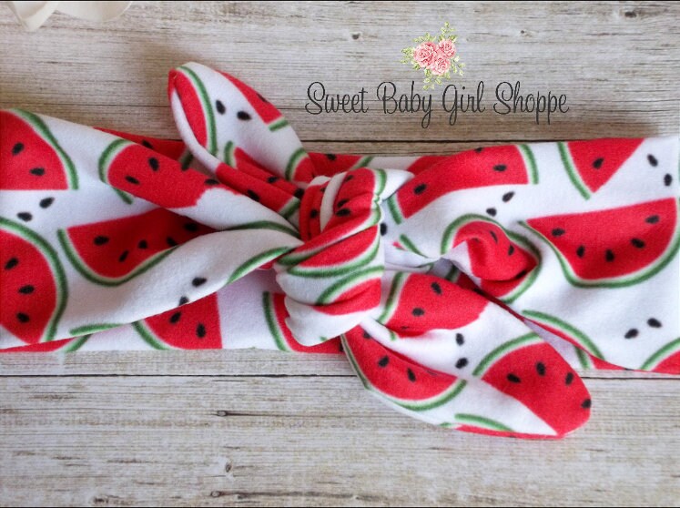 Watermelon Baby Headband Soft Watermelon Baby Headwrap Etsy