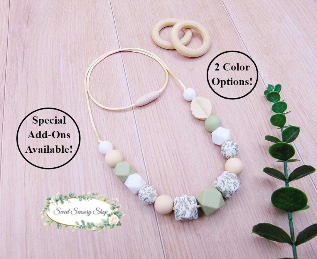 Breastfeeding Necklace Silicone Nursing Necklace Sensory Necklace breastfeeding Jewelry Gift for