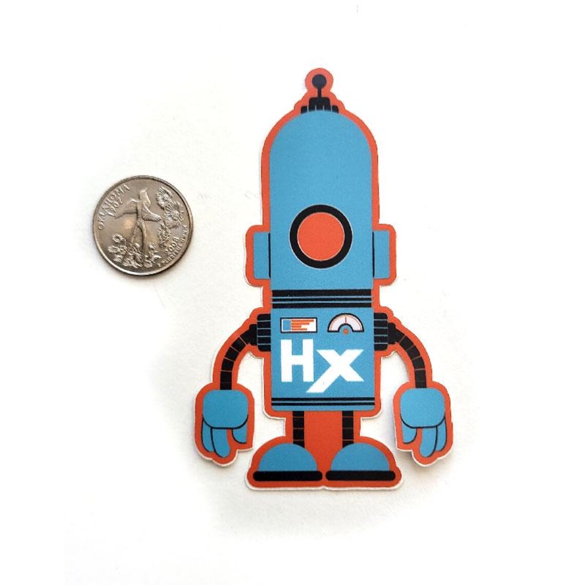 Sticker - HX Bot - Orange - Etsy