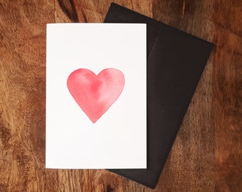Valentines Card - A6 - I love you Card - Anniversary Card - Cute Heart card - Love card - Love greeting card - Heart card (21.00.19)