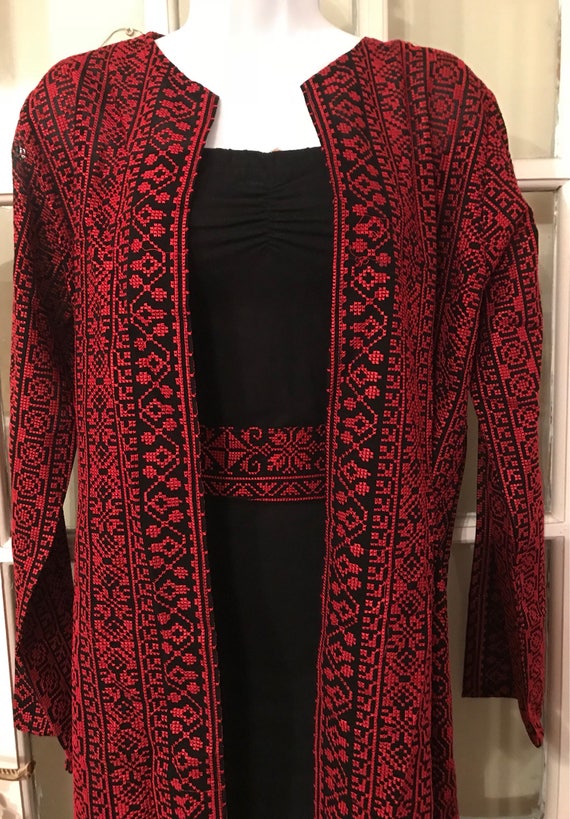 long black chiffon jacket