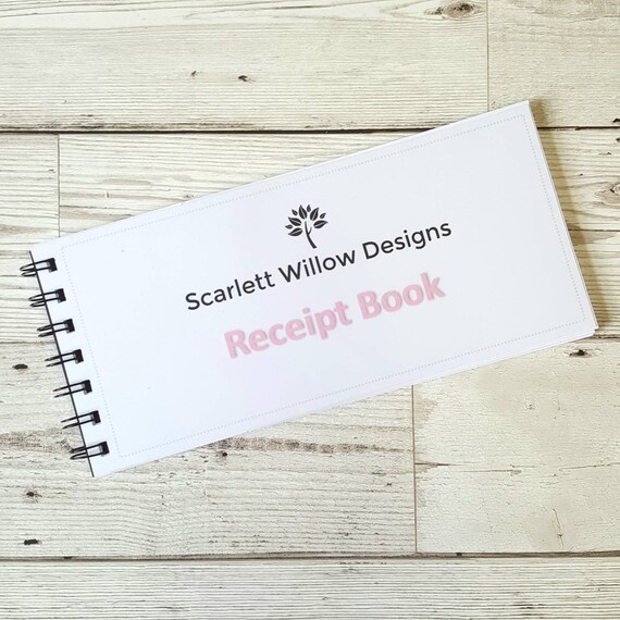business receipt book customer receipts craft fair market etsy