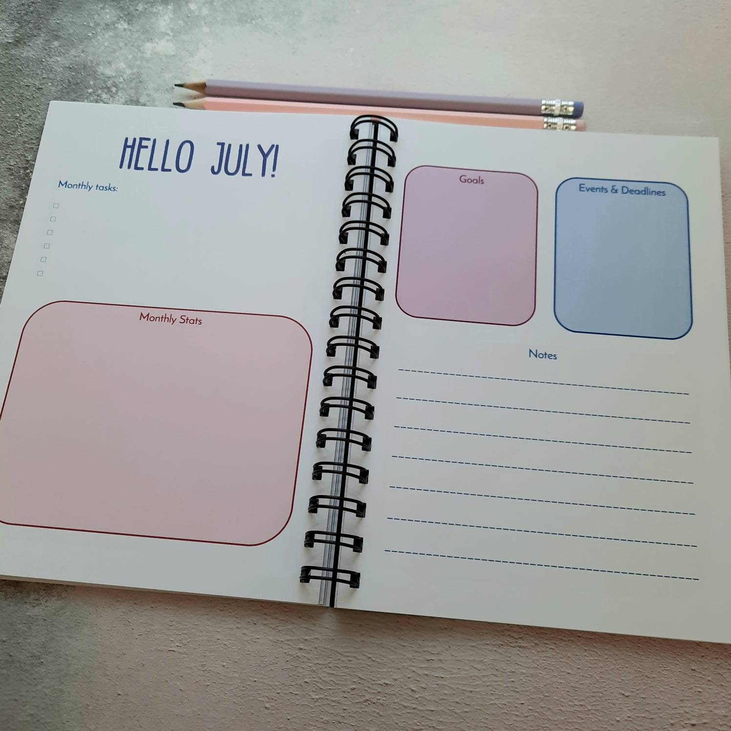 Personalised Business Planner Diary A5. Perfect for small Etsy