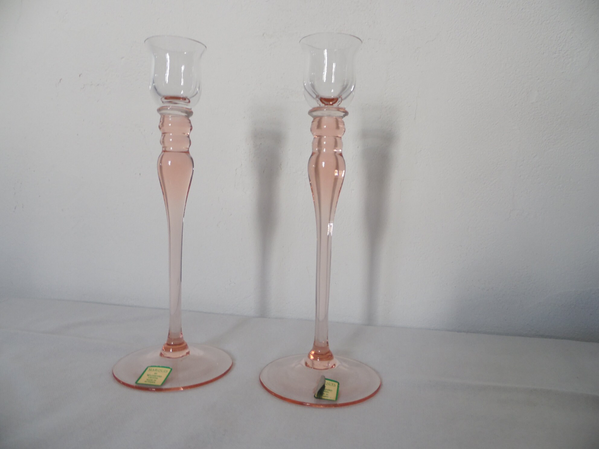 duo De Bougeoirs En Cristal