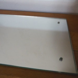 Miroir rectangulaire a fixer , vintage 70's, miroir barbier, miroir salle de bain vintage, miroir simple, deco industrielle, deco slow life image 5