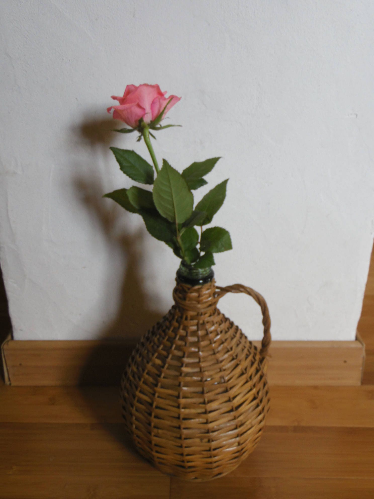 Petite Dame Jeanne Dans Sa Robe d'osier Tressée , French Vintage Country, Farmhouse, Deco Campagne C