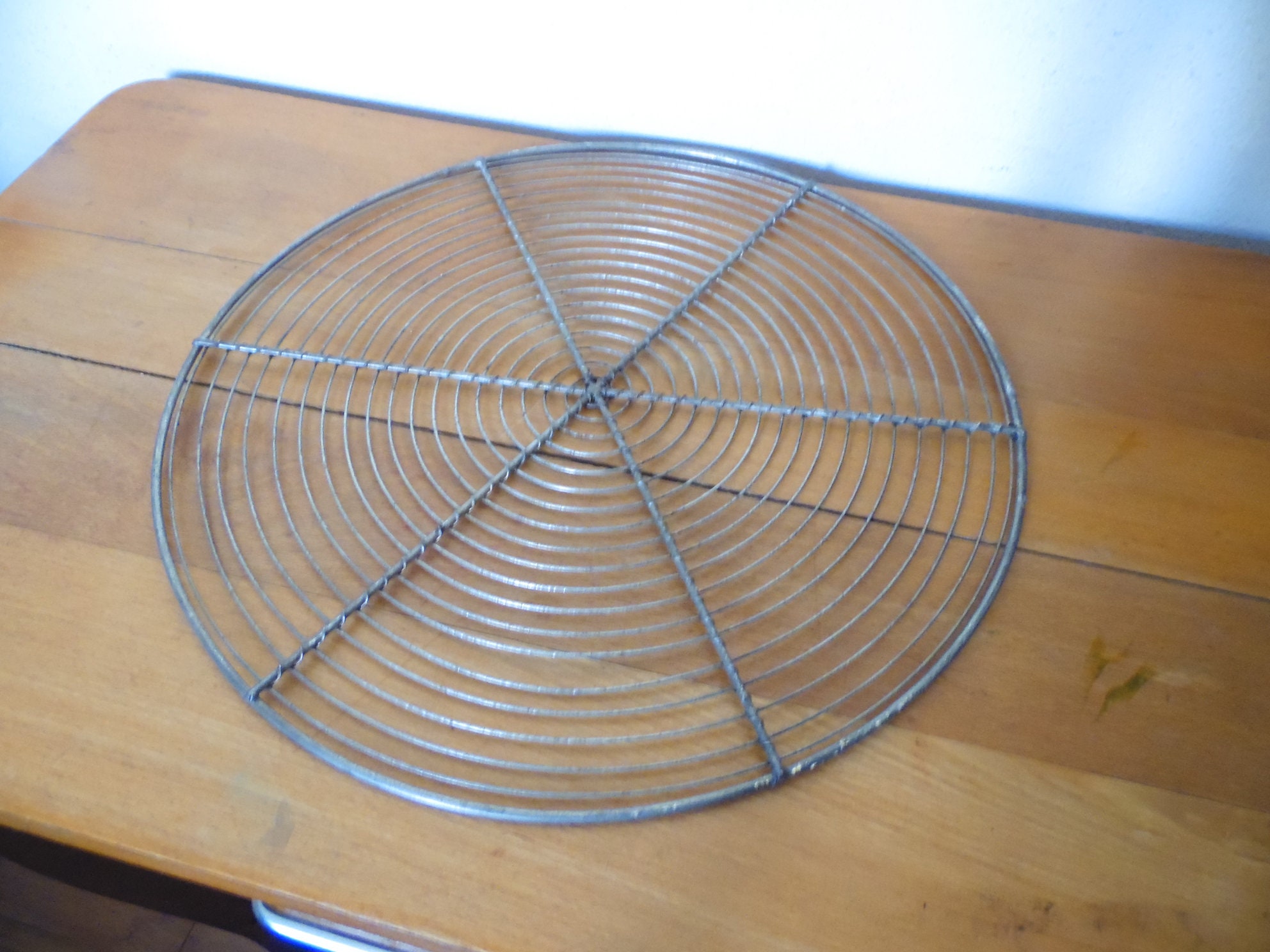 Support de Refroidissement Pour Tarte ou Gâteau, Grille Fils Fer , Vintage 50's France, Deco Rustiqu