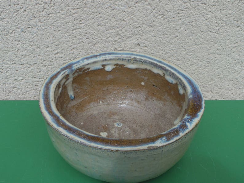 stoneware glazed beige planter pot decor France, Old pottery vintage deco vintage kinfolk nature