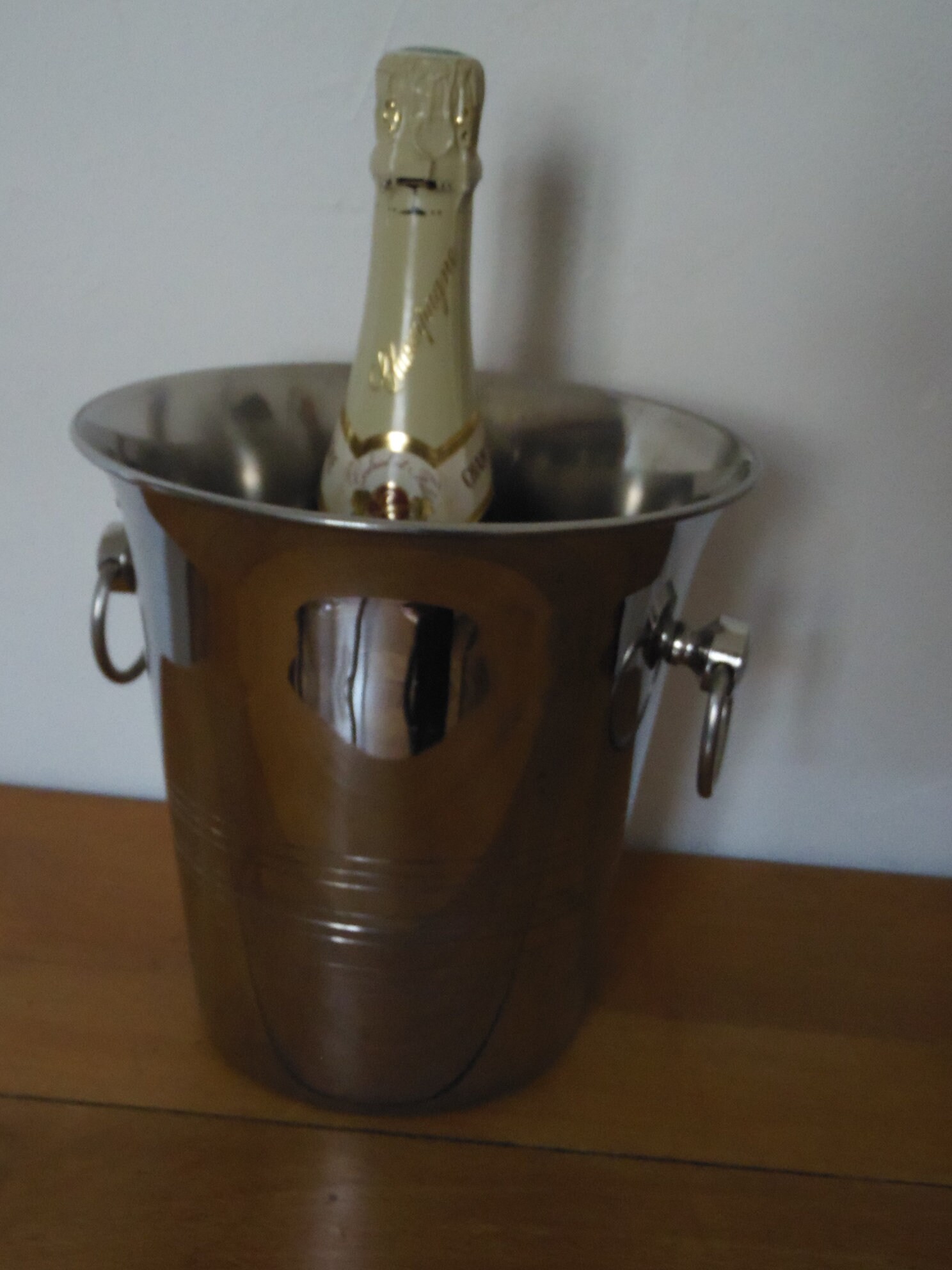Seau A Champagne Vintage en Inox, Sans Marque, Chic et Elegance, Inox Brillant, Deco Bar , Idee Cade