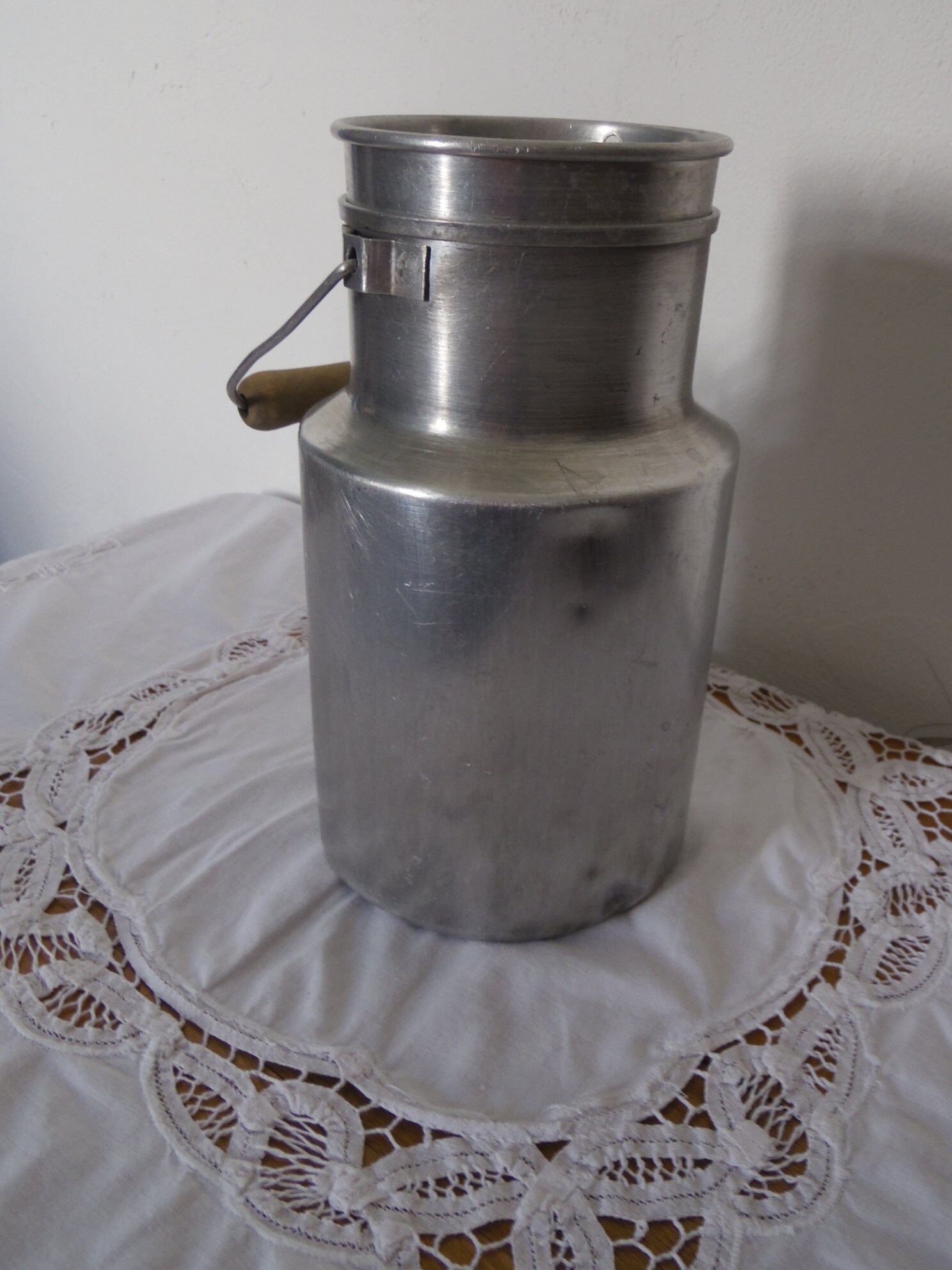 Ancien Pot A Lait Vintage en Aluminium, Vintage, French Milk Pot, Deco Farmhouse, Country