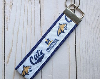 Montana State Bobcats Lanyard, Football Key Fob