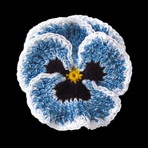 Irish Crochet Flower PATTERN PDF, Realistic Pansy Tutorial for Bouquet, Applique or Brooch. Skill Level: Experienced, English Language ONLY image 9