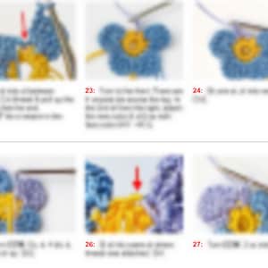 Irish Crochet Pansy PATTERN, Crochet Flower Bouquet, PDF Photo Tutorial. Skill Level: Experienced, English Language ONLY image 3