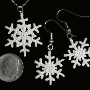 Crochet Snowflake PATTERNS in 3 Sizes, PDF Tutorial for Christmas ...
