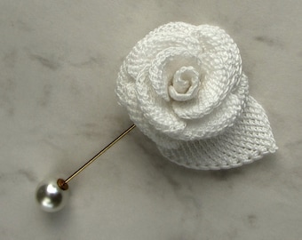 Crochet Flower PATTERN, LEFT Handed Realistic Rose Tunisian Crochet Tutorial, Rose Applique. Skill level: Advanced, English Language ONLY