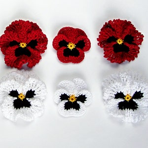 Irish Crochet Flower PATTERN PDF, Realistic Pansy Tutorial for Bouquet, Applique or Brooch. Skill Level: Experienced, English Language ONLY image 10