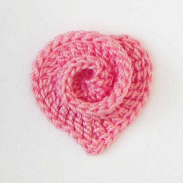 Crochet Heart PATTERN, Irish Crochet Spiral Heart Tutorial for Applique, Brooch or Gift Topper. Right & Left Handed, English Language ONLY