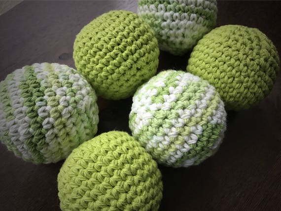 All Natural Dryer Balls, Eco Friendly Laundry Ball, Essential Oils Scented, Set of 6, Chemical Free, Natural Laundry