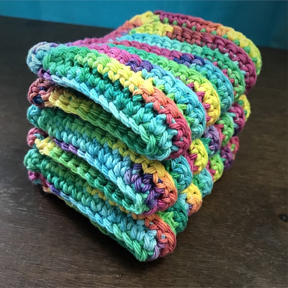 Washcloths, Cotton Bathroom Cloth, Crocheted Dishcloth, Face Cloths, Body Washcloth, Multipurpose Cloths, Household Cloths, Natural Cleaning