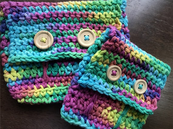 Essential Oil Case Set, Cotton Essential Oil Bag, Cotton Travel Case, Essential Oil Holder, Crocheted Oil Case, Rollerball Travel Bag