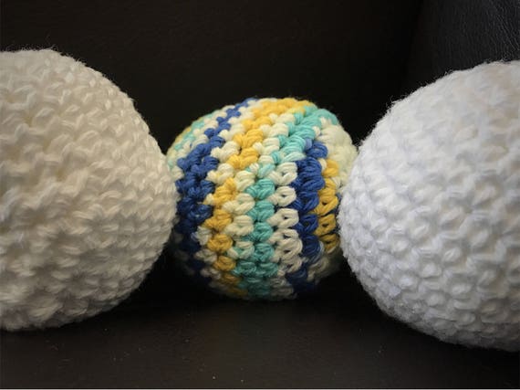 Hypoallergenic Dryer Balls Scented with Essential Oil, Set of 3, Naturally Soften, Cotton Ball, Chemical Free Laundry, Gift for Mom and Baby