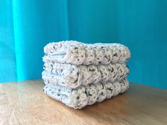 Cotton Bathroom Washcloths, Crocheted Dishcloths, Face Cloths, Body Washcloth, Multipurpose Cloths, Household Cloths, Natural Cleaning