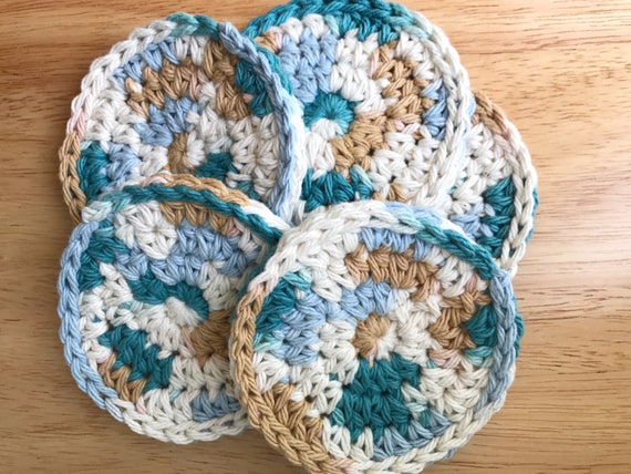 Round Cotton Face Pads, Eco Friendly, Natural Washcloths, Exfoliating Pad, Makeup Remover Cloths, Cotton Makeup Pads, Natural Face Cleaning