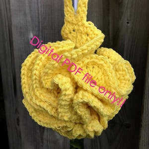 Crocheted Bath Pouf Pattern - Digital Download Easy Crochet Pattern