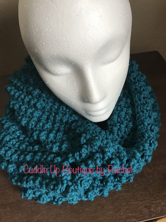 Popcorn Scarf, Infinity Women's Scarf, Gift for Mom, Infinity Winter Cowl, Winter Fashion, Girls Infinity Scarf, Girls Bubble Infinity Scarf