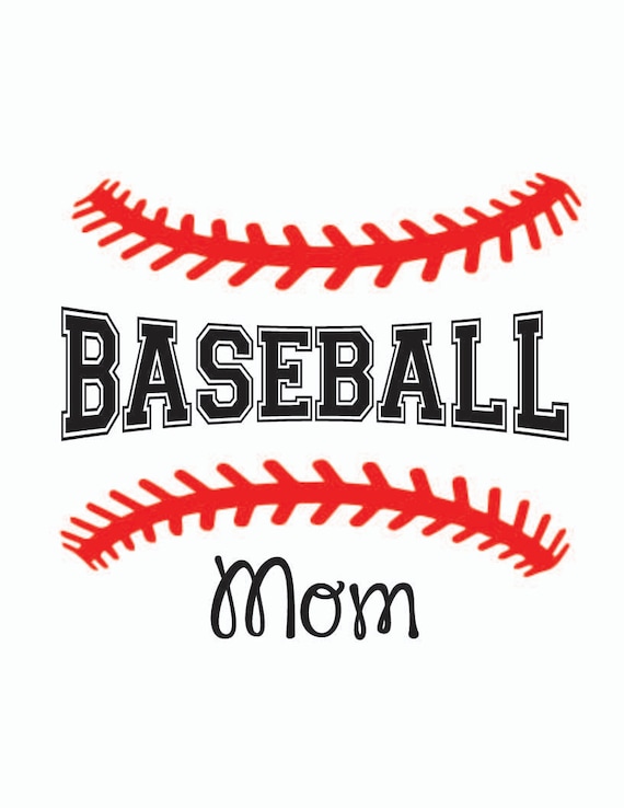 Download Baseball Mom Svg Baseball Stitching T Shirt Design Etsy