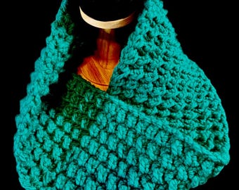 Cuello de crochet trenzado. Grueso y cálido. ¡Envío gratis!