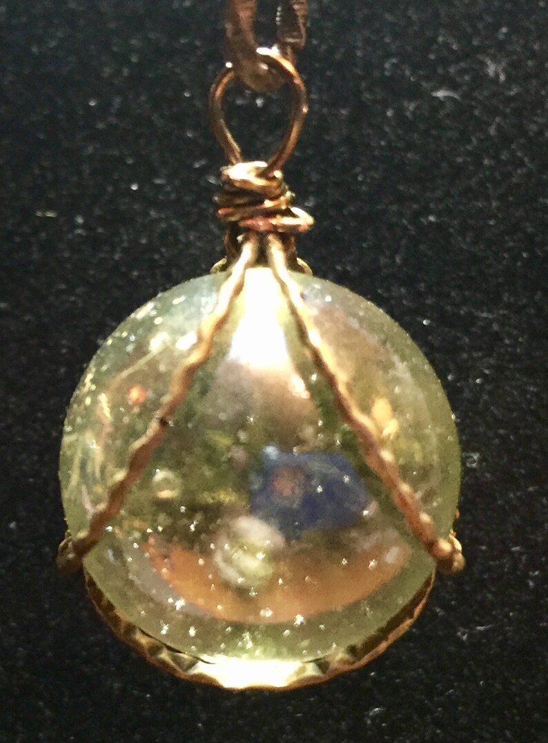 Recycled Glass Ball Necklaces Etsy