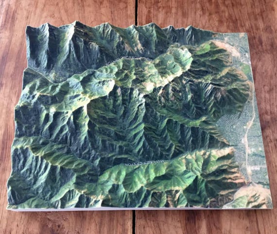 topographical map wasatch mountains