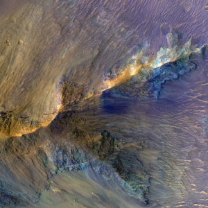 Mars:  Hills in Juventae Chasma, Satellite Image, Satellite Map, Space, Mars, Planet