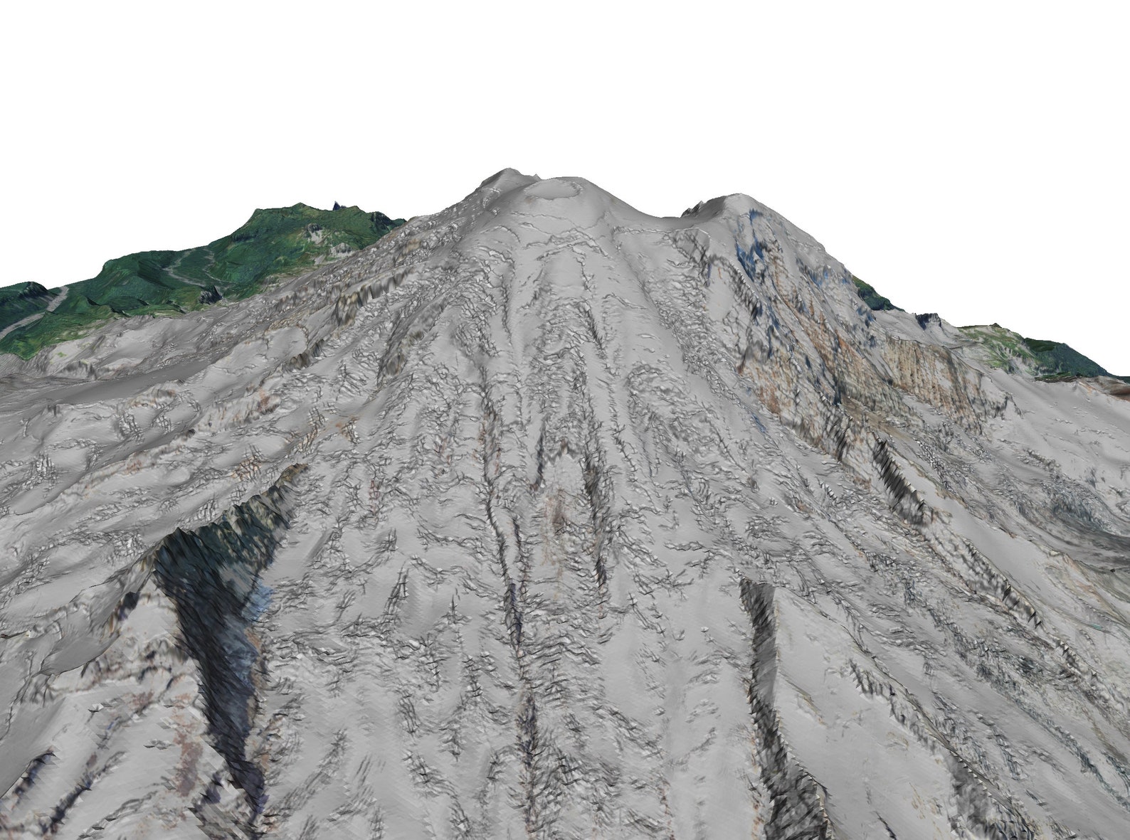Mt. Rainier 3D Printed Relief Map, 3D Topo Map Etsy