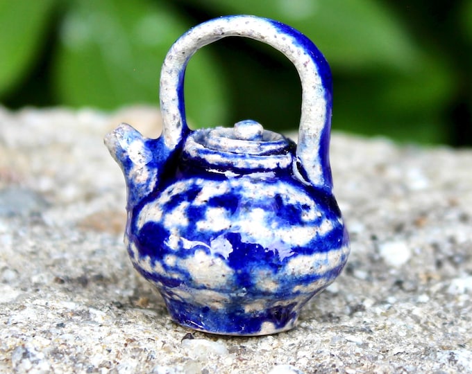 Cobalt Teapot Pendant