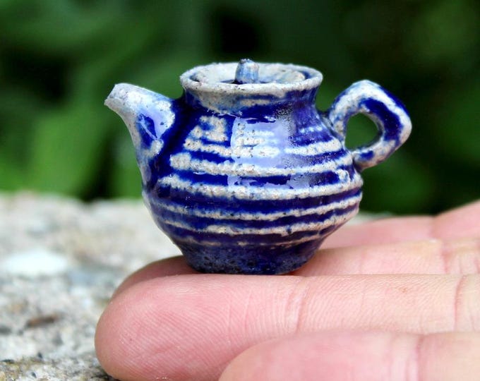 Cobalt Teapot Pendant