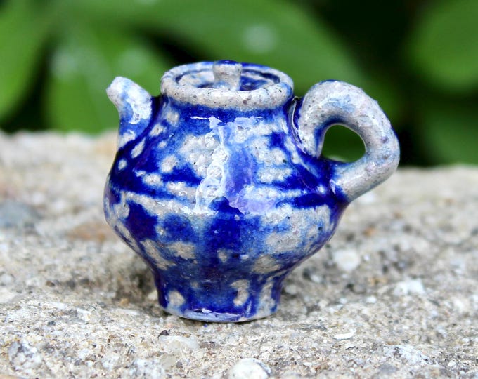 Cobalt Teapot Pendant