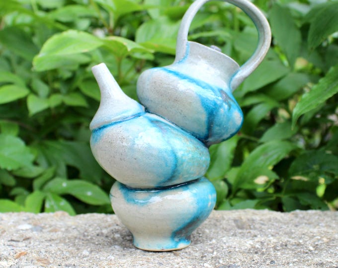 Ocean Stacking Stone "Midlife Crisis" Teapot (read description)