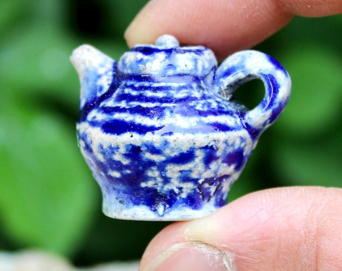 Cobalt Teapot Pendant