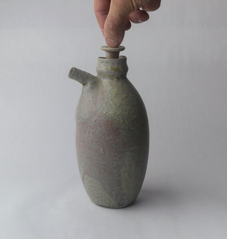 Anceint sake bottle olive oil bottle