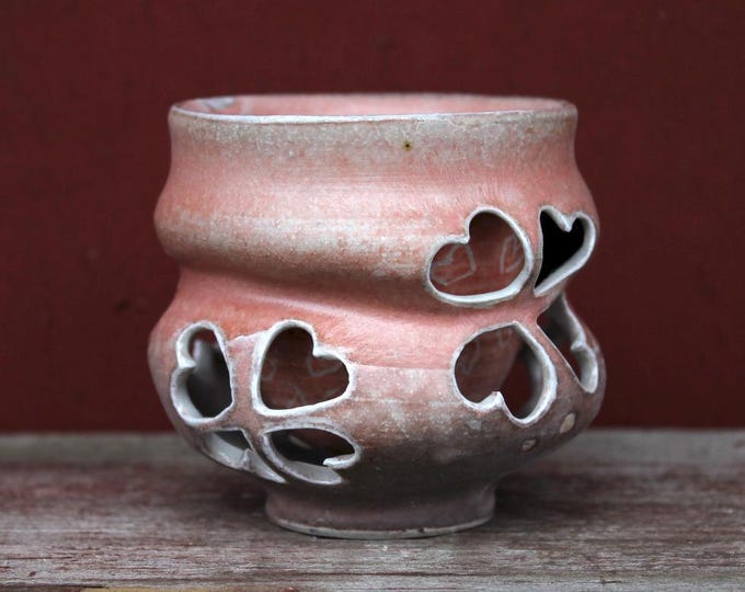 Double Walled Sakura Ochoko - Heart Variation