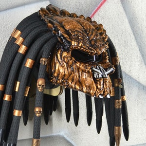 Predator motorcycle helmet. DOT & ECE certified. Special bronze edition.