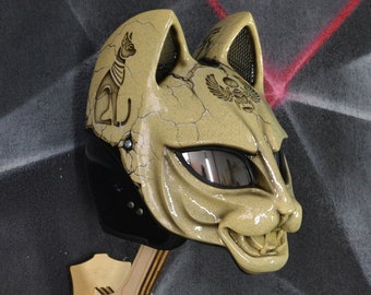 Egypt cat motorcycle helmet. DOT&ECE approved.